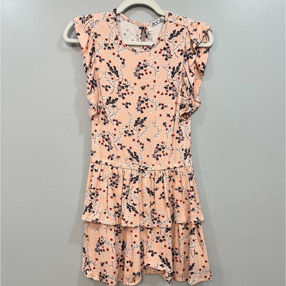 Dex Floral Pink  Girl  Dress Size L